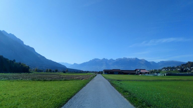 Amazing views on my walk across Liechtenstein.