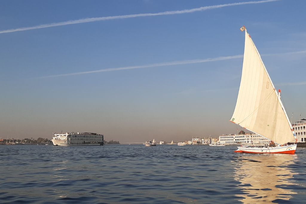 Views from the River Nile in Luxor.