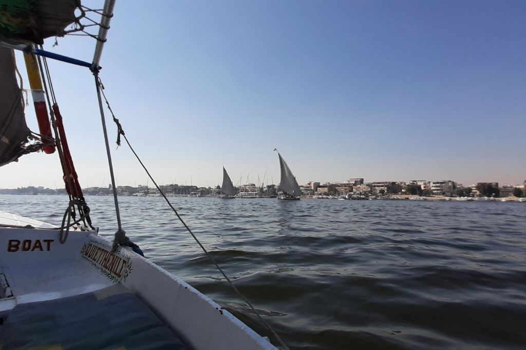 Views of the River Nile from my felucca boat.