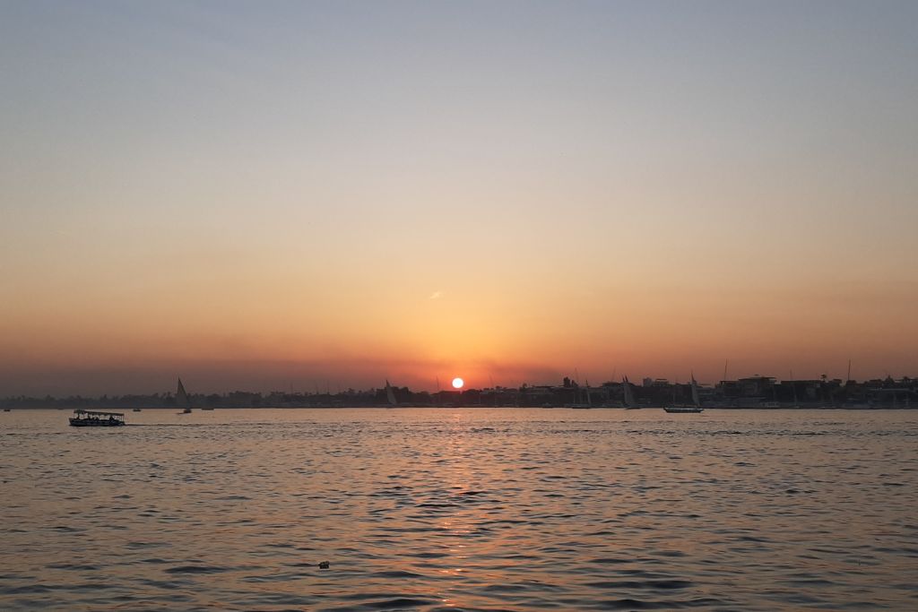 A stunning sunset on the River Nile.