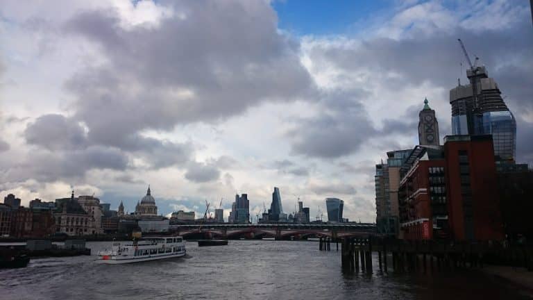 Views alongside the River Thames at the Southbank, a great place to visit if you have just 24 hours in London.