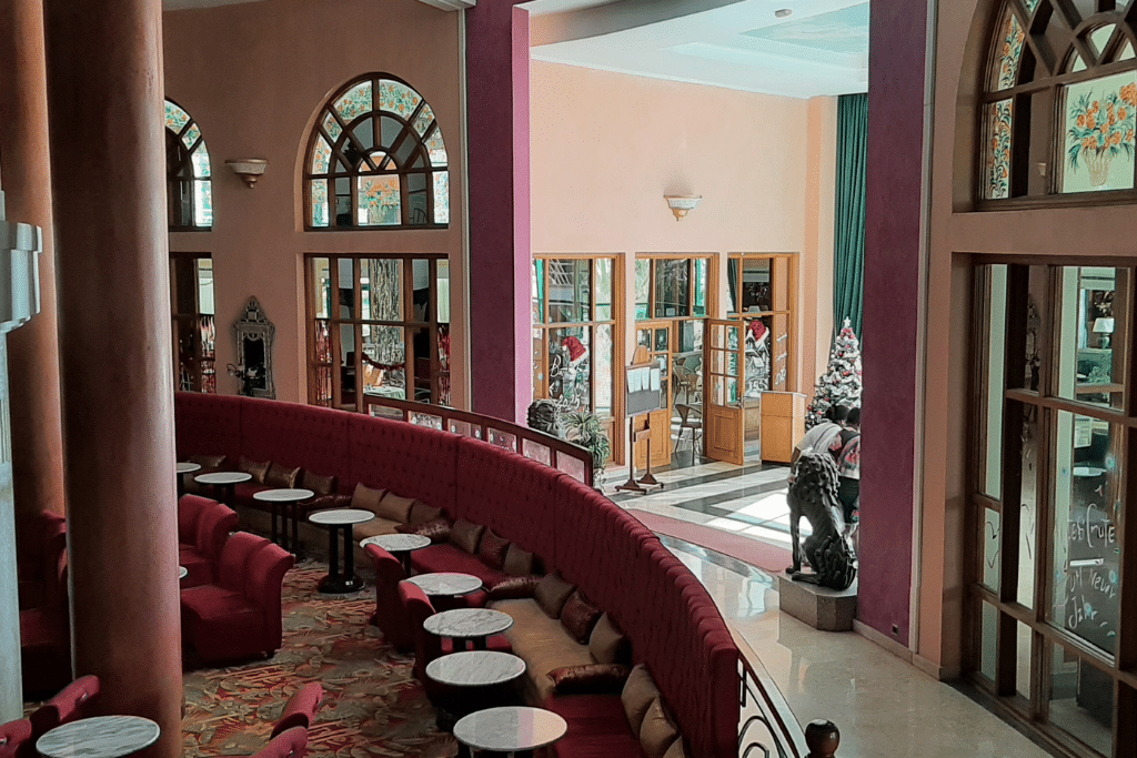 The beautiful interior of Agadir Beach Club Hotel.