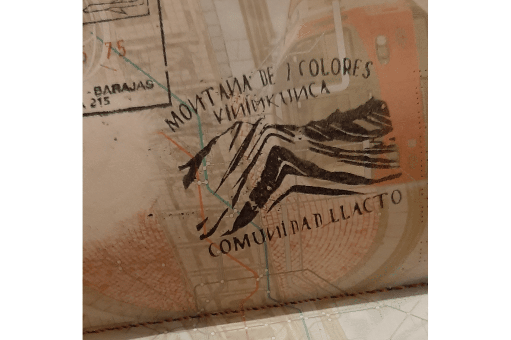 My Rainbow Mountain passport stamp. 