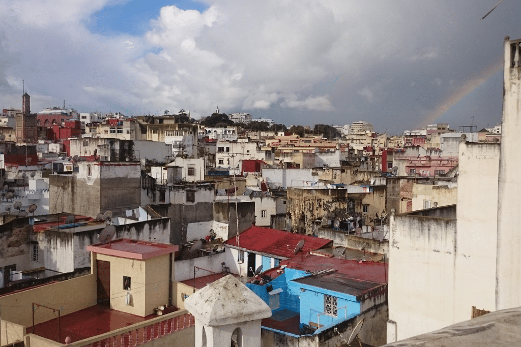 Rooftop views in Tangier.