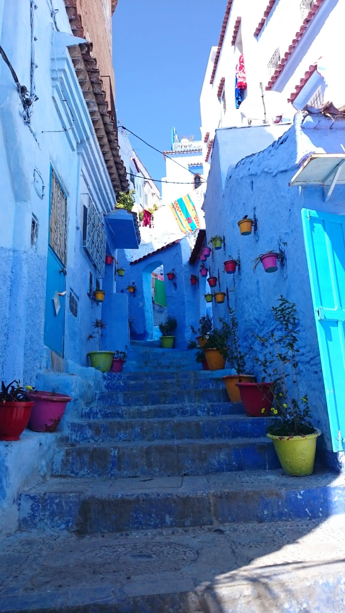 The beautiful blue walls of Chefchaouen.