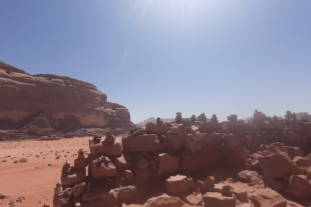 The remains of Lawrence's House in Wadi Rum.