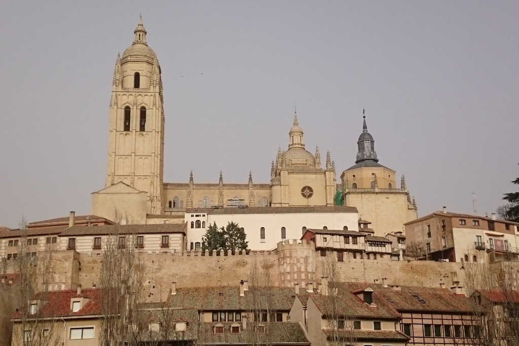 A typical view of Segovia's Old Town.